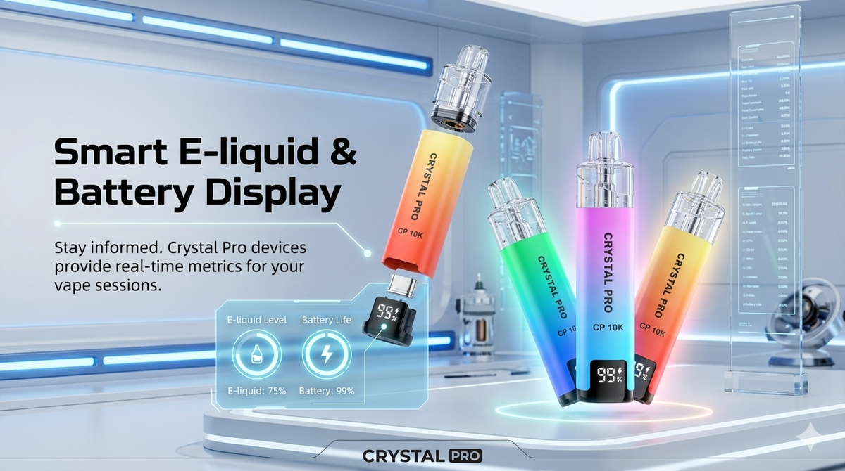 Smart E-liquid & Battery Display
