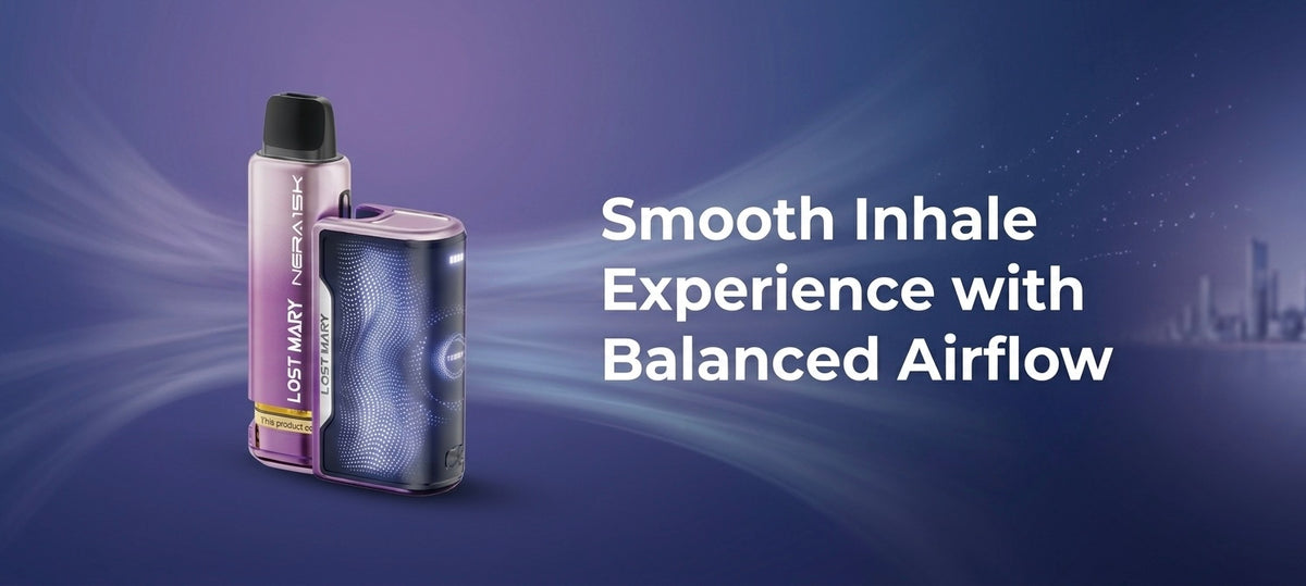 Smooth Inhale Experience with Balanced Airflow