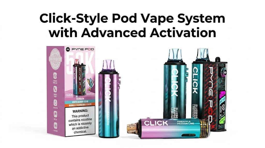 Click-Style Pod Vape System with Advanced Activation