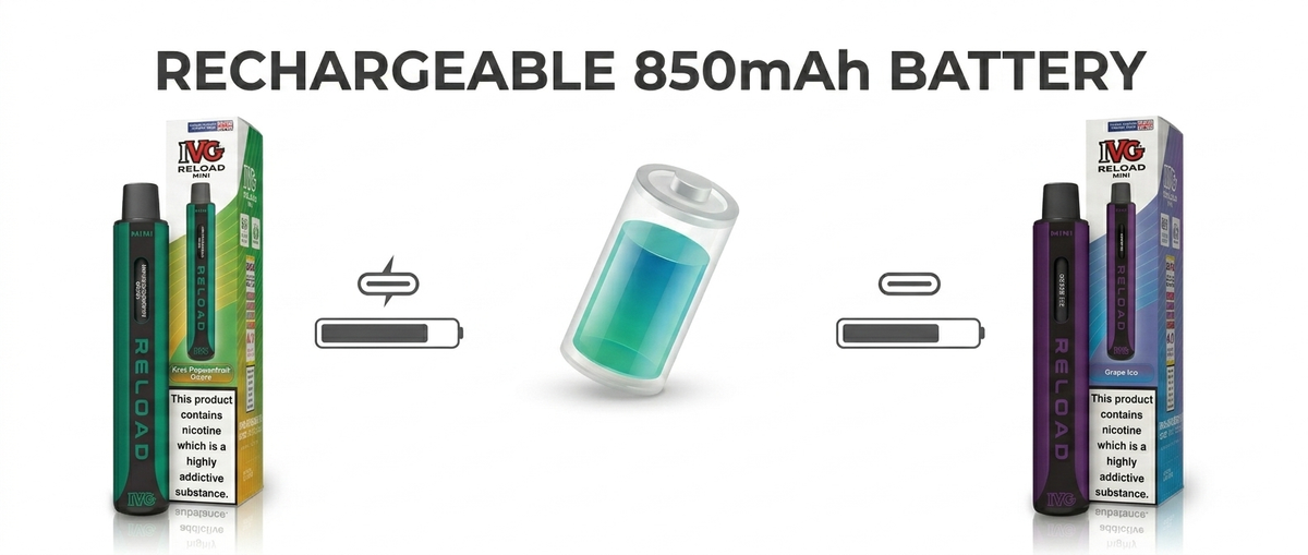 Rechargeable 850mAh Battery