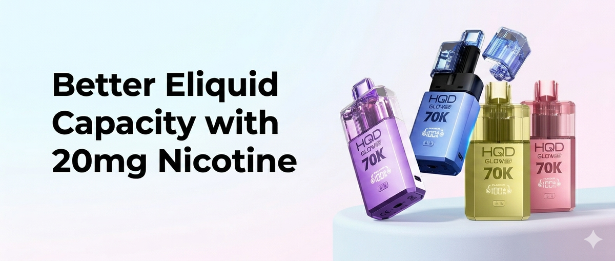 20mg Nicotine with Better E-Liquid Capacity