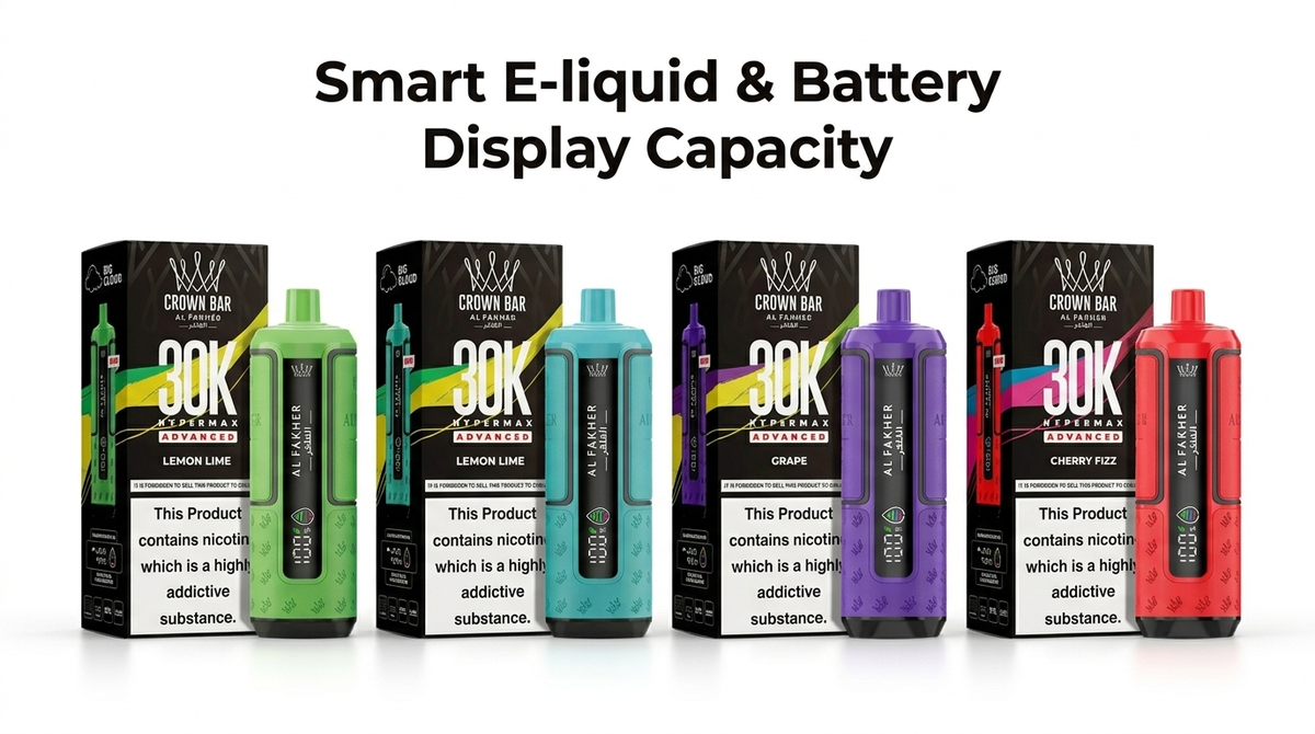 Smart E-liquid & Battery Display