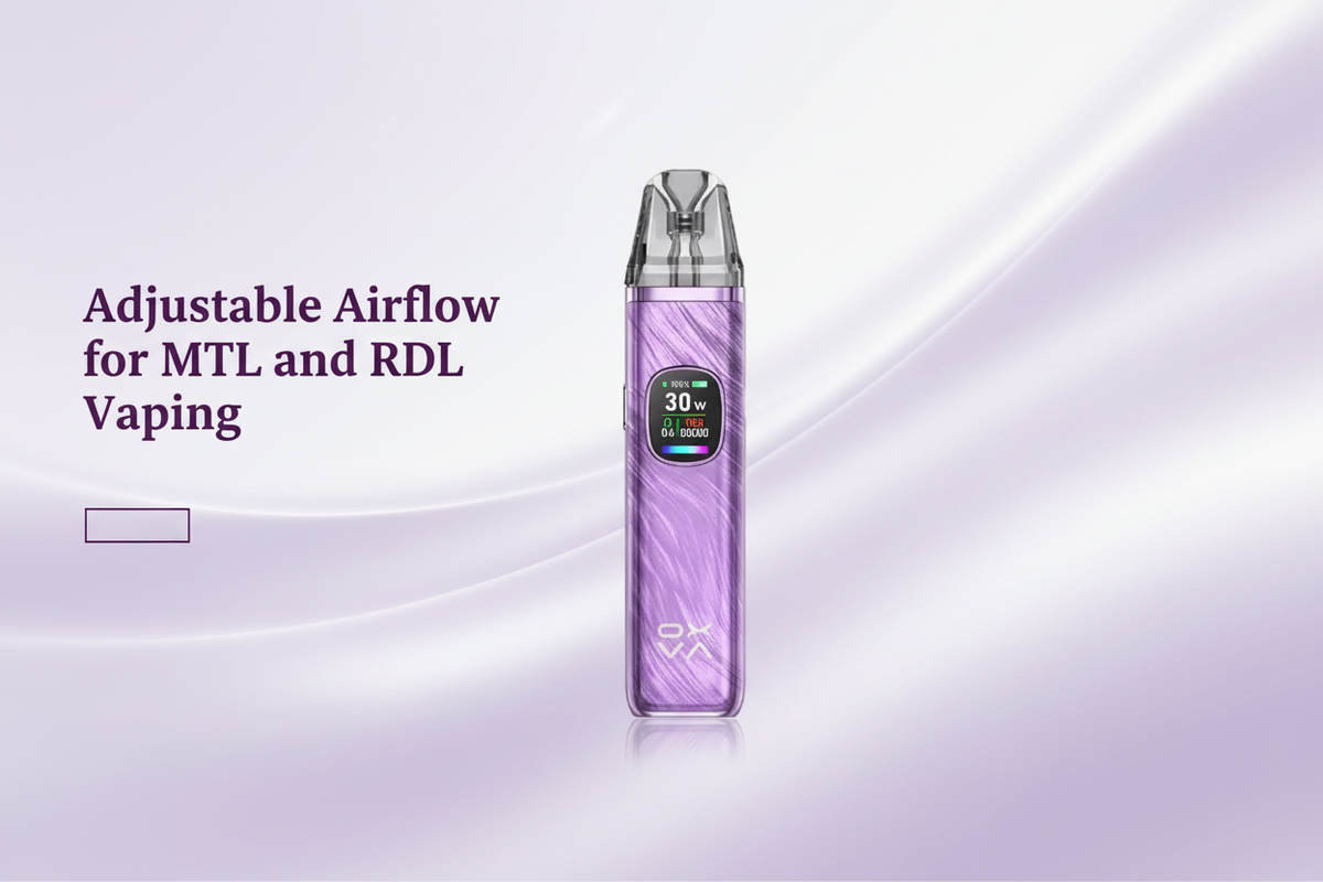 Adjustable Airflow for MTL and RDL Vaping