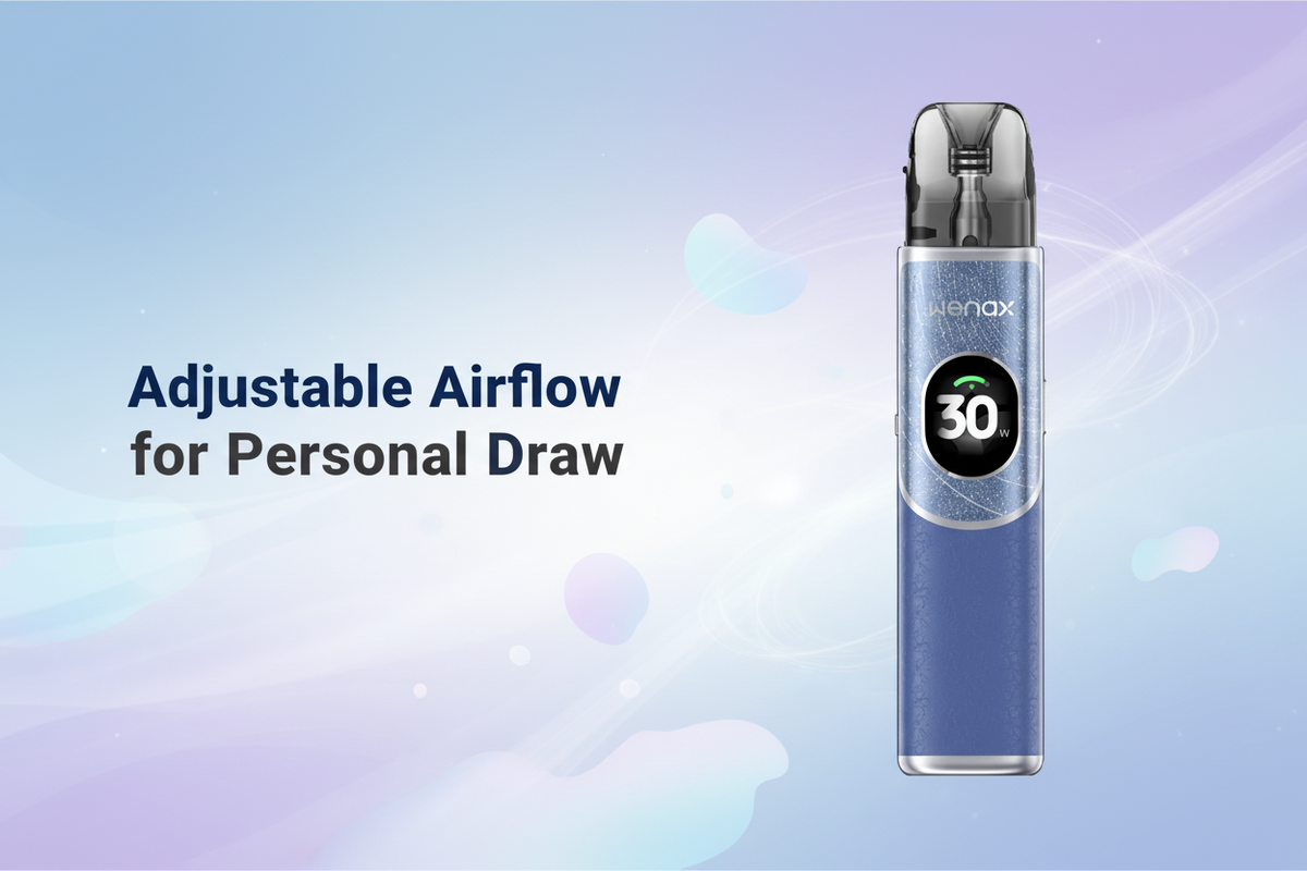 Adjustable Airflow for Personal Draw