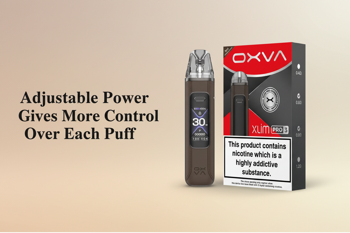 Adjustable Power Gives More Control Over Each Puff