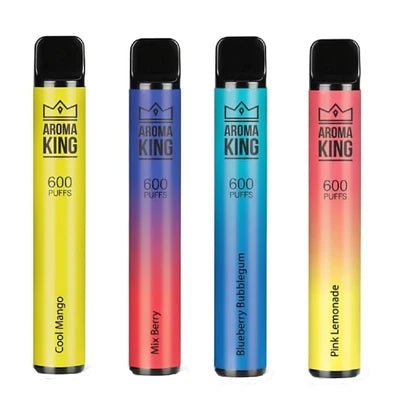Aroma King Bar 600 Puffs Disposable Vape Pod Device 20MG - Box of 10