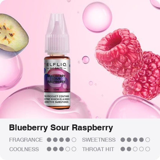 Blue Sour Raspberry Elfiq Nic Salt