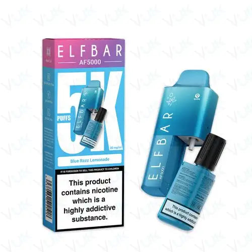 ELF BAR AF5000 Disposable Vape Kit 20mg Blue Razz Lemonade