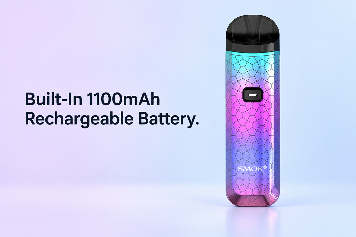 Built-In 1100mAh Rechargeable Battery