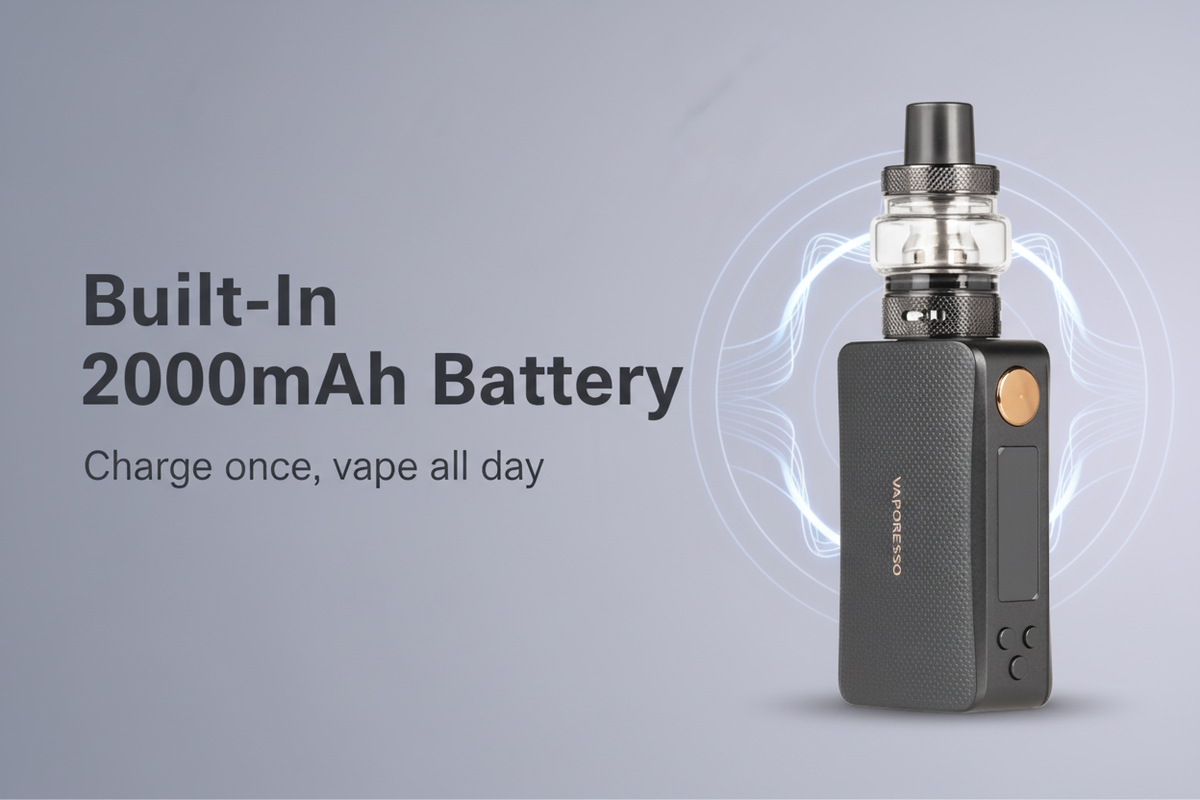 Built-In 2000mAh Battery