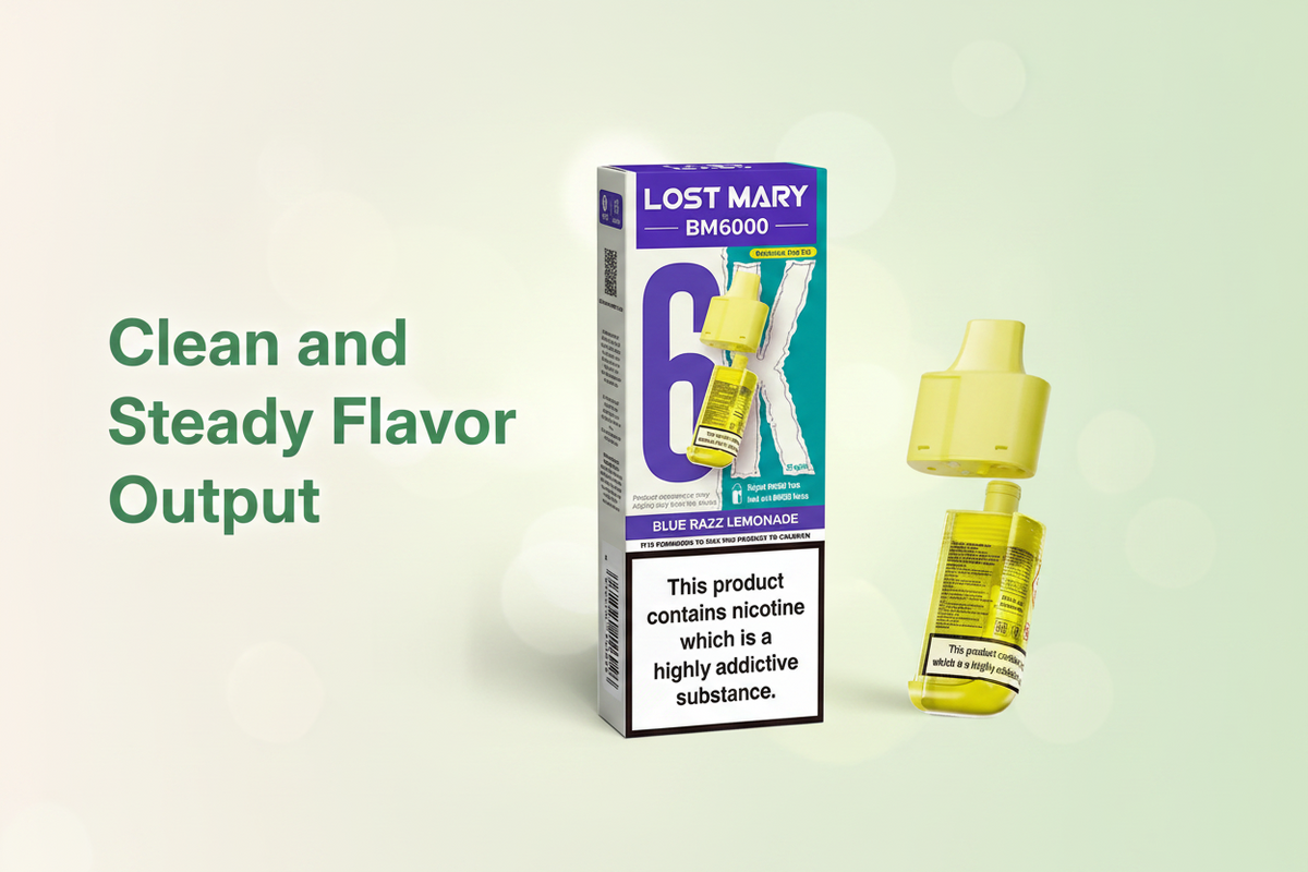 Clean and Steady Flavor Output