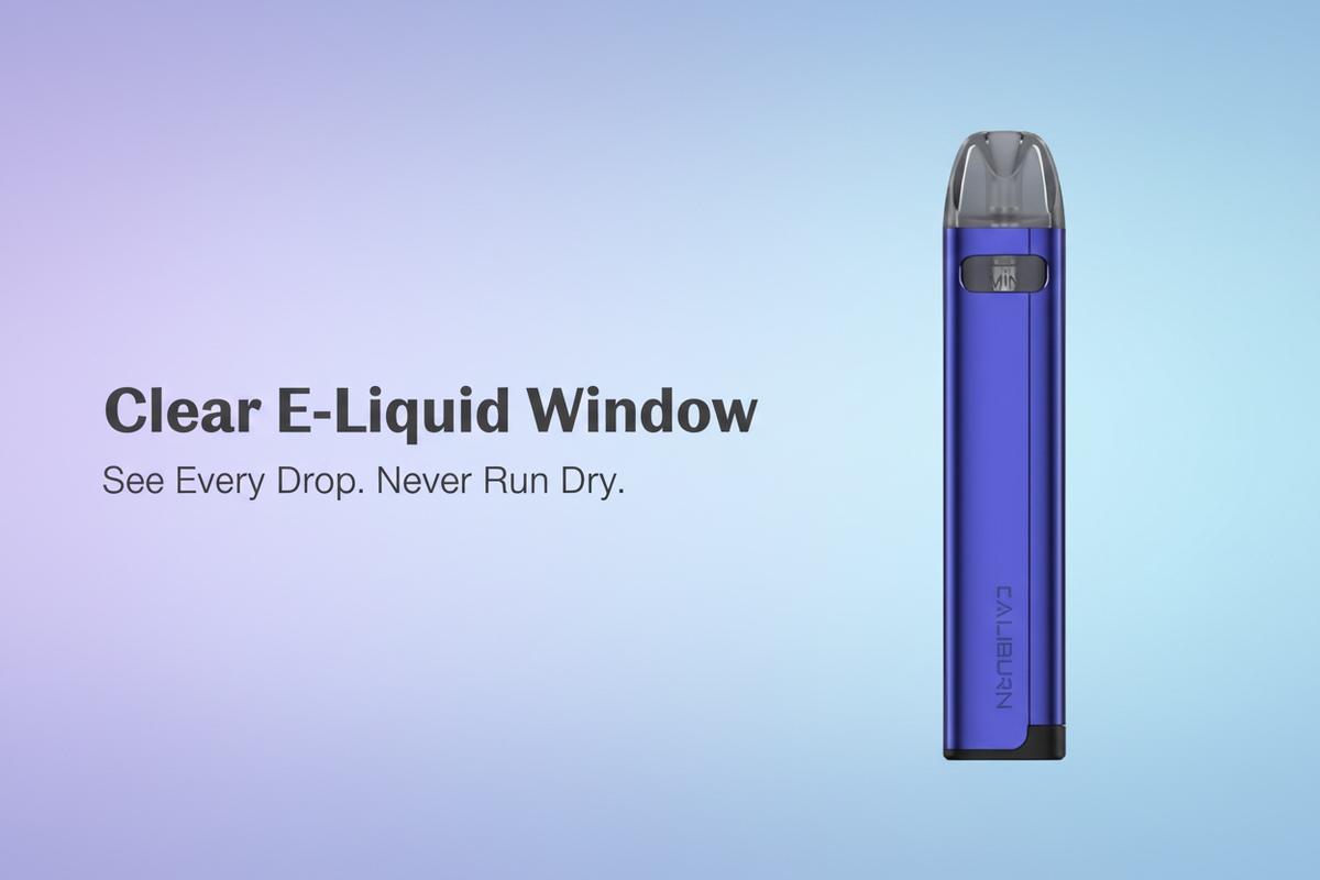Clear E-Liquid Window