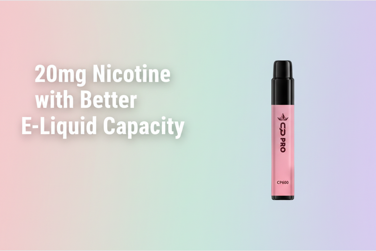 20mg Nicotine with Better E-Liquid Capacity