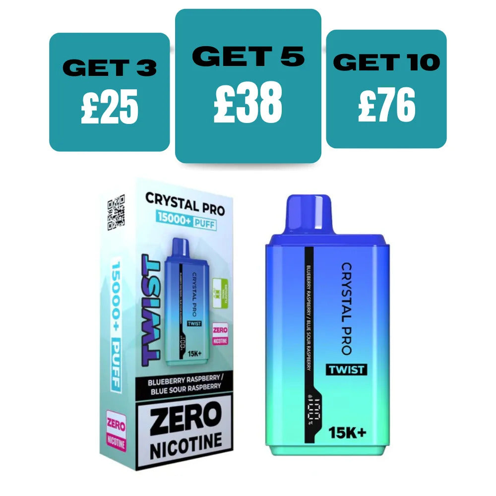 Crystal Pro Twist 15000 Puffs Prefilled Vape Zero Nicotine Select Vape Club Crystal Pro Twist 15000 Puffs Prefilled Vape Zero Nicotine Select Vape Club
