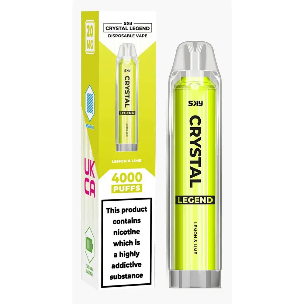 Crystal Legend 4000 20mg Disposable Vape Pod - Box