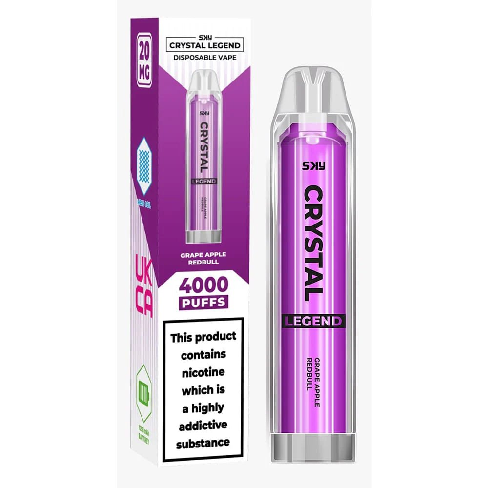 Crystal Legend 4000 20mg Disposable Vape Pod - Box