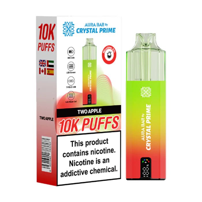 Crystal Prime Aura Bar 10K Replacement Pods – Refill Pods for 10000 Puffs Vape
