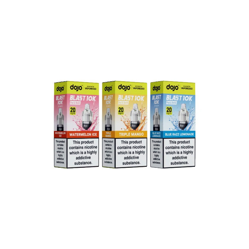 Available Vaporesso Dojo Blast Flavours