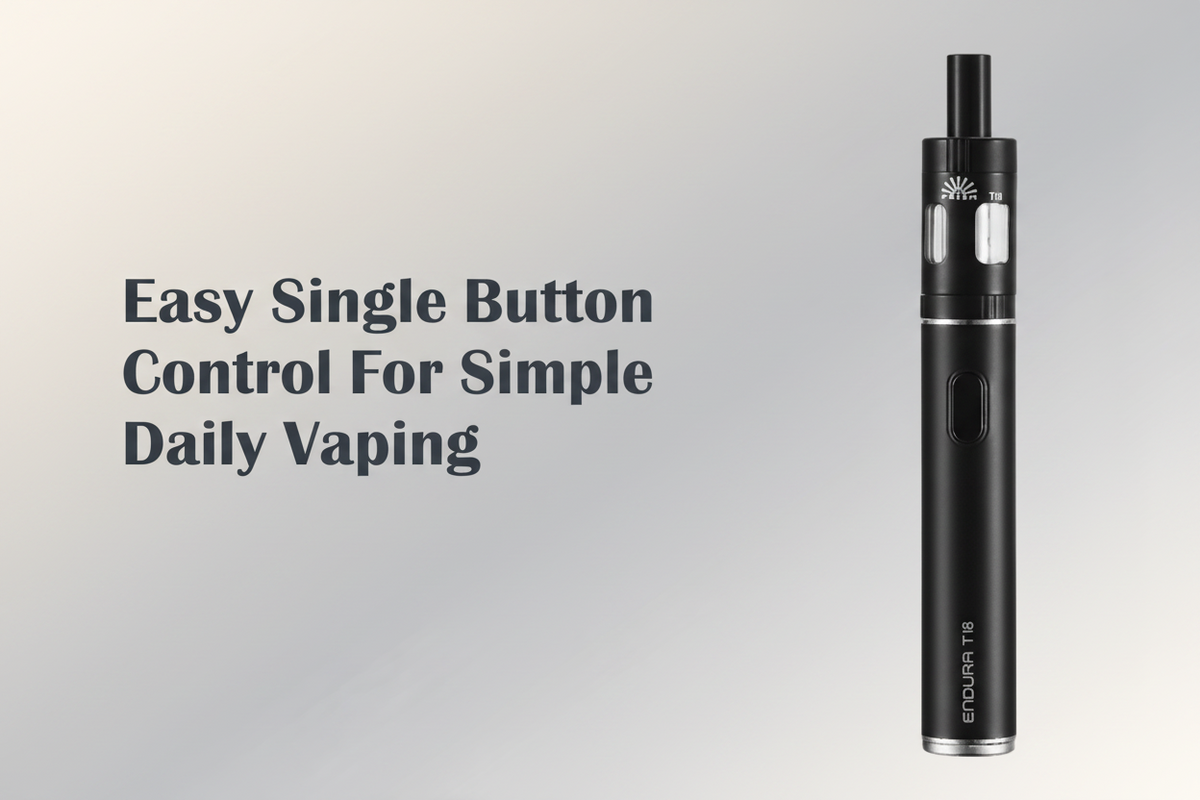 Easy Single Button Control For Simple Daily Vaping