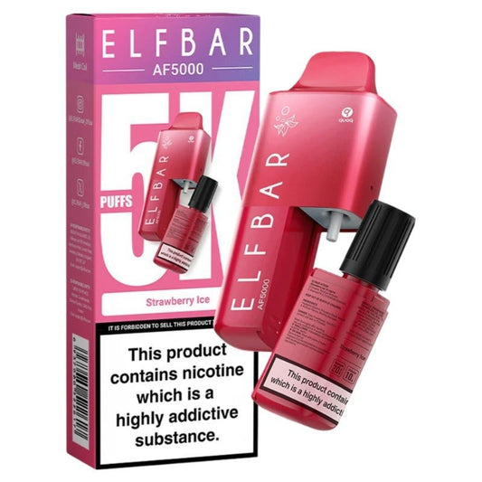 ELF BAR AF5000 Disposable Vape Kit 20mg Strawberry Ice