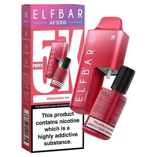 ELF BAR AF5000 Disposable Vape Kit 20mg Watermelon Ice