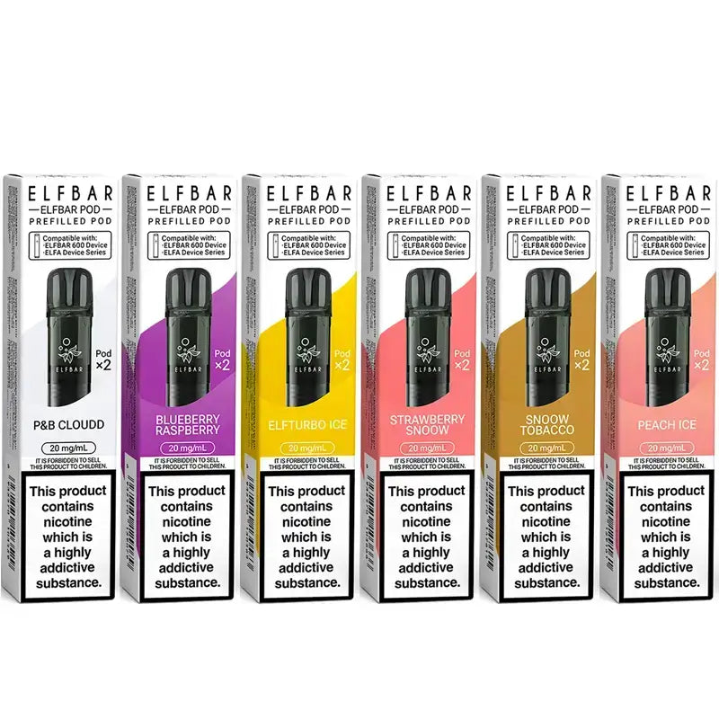 Available Elf Bar 600 Flavour Pods