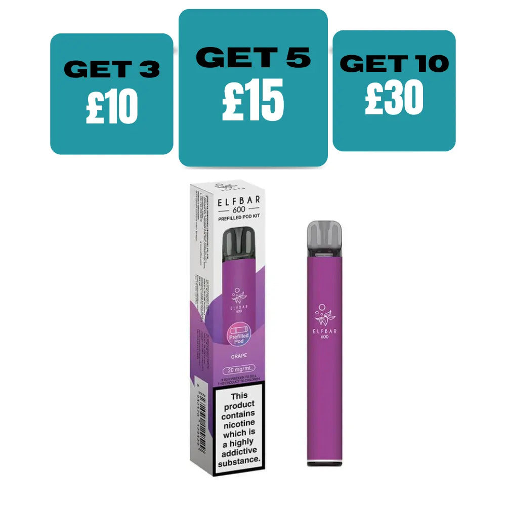 elf bar 600 grape ELF BAR 600 Grape (20mg)