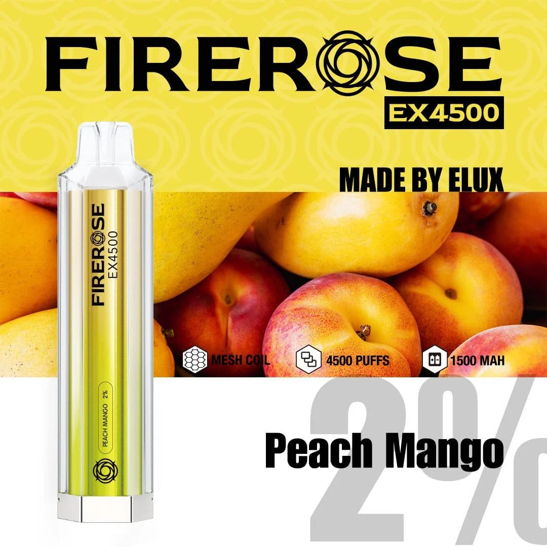 Elux Firerose EX4500 Disposable Vape - Fire Rose Vape Pod Device - 20mg