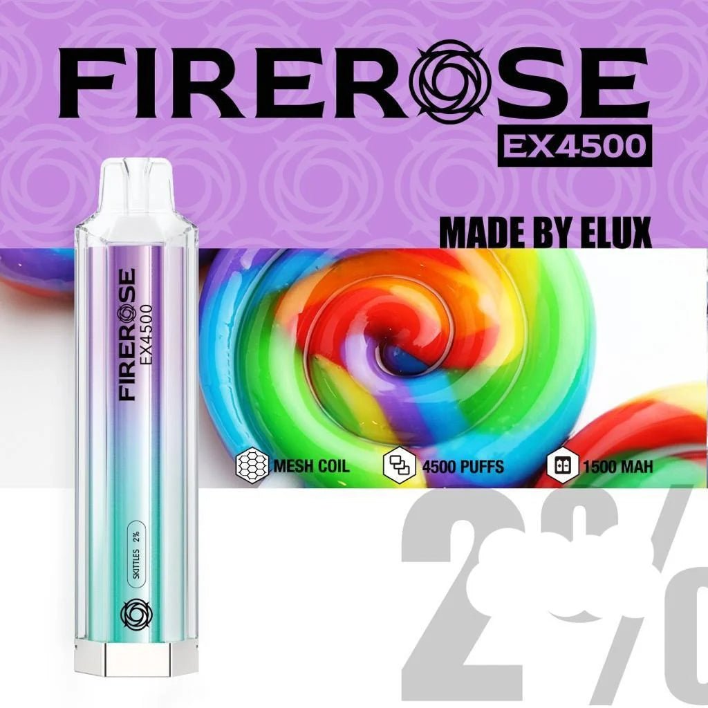 Elux Firerose EX4500 Disposable Vape - Fire Rose Vape Pod Device - 20mg