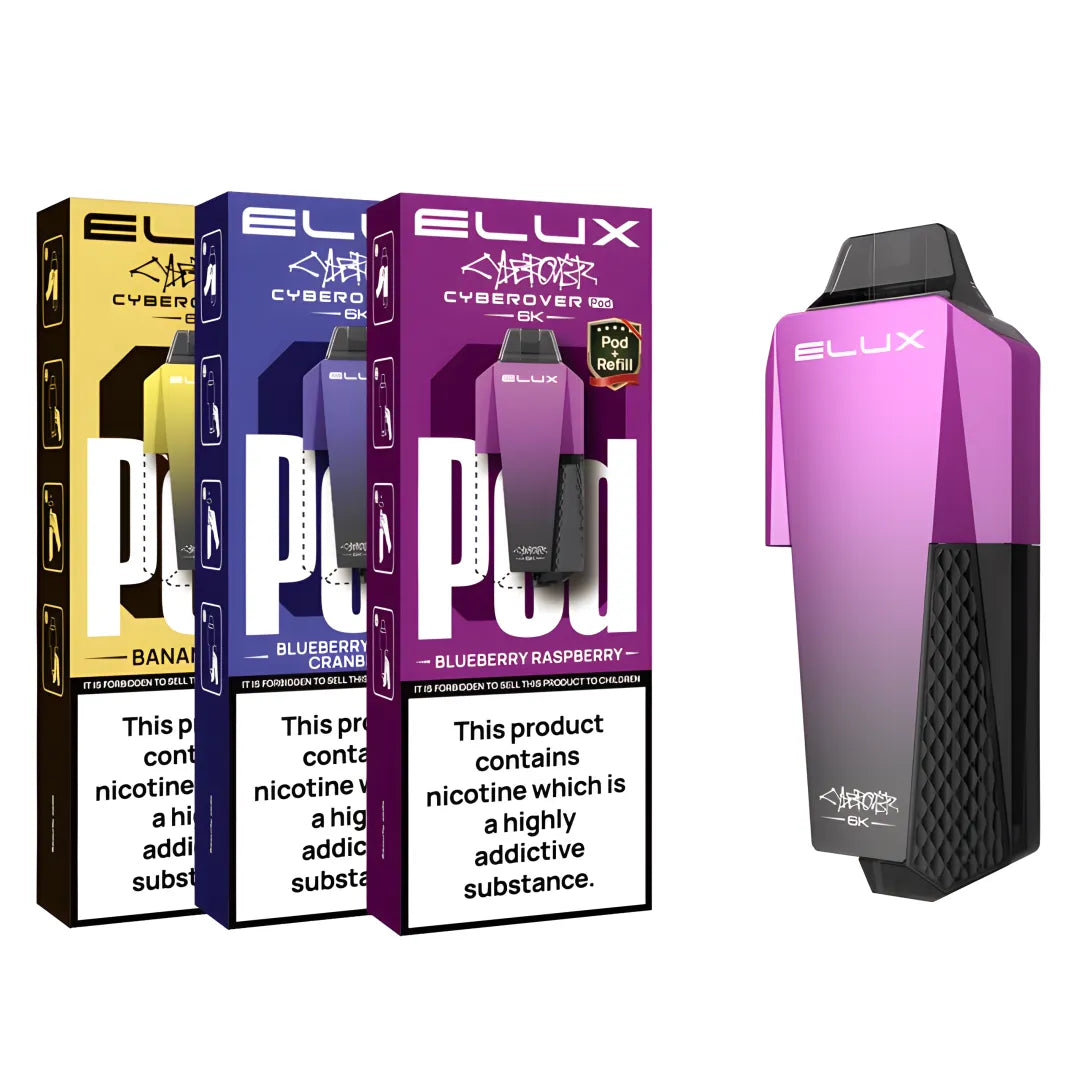 Available Elux Cyberover 6000 Vape Flavours