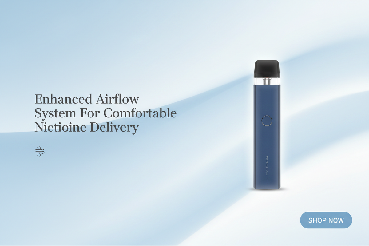  Enhanced Airflow System For Comfortable Nicotine Delivery