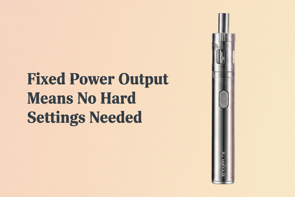 Fixed Power Output Means No Hard Settings Needed