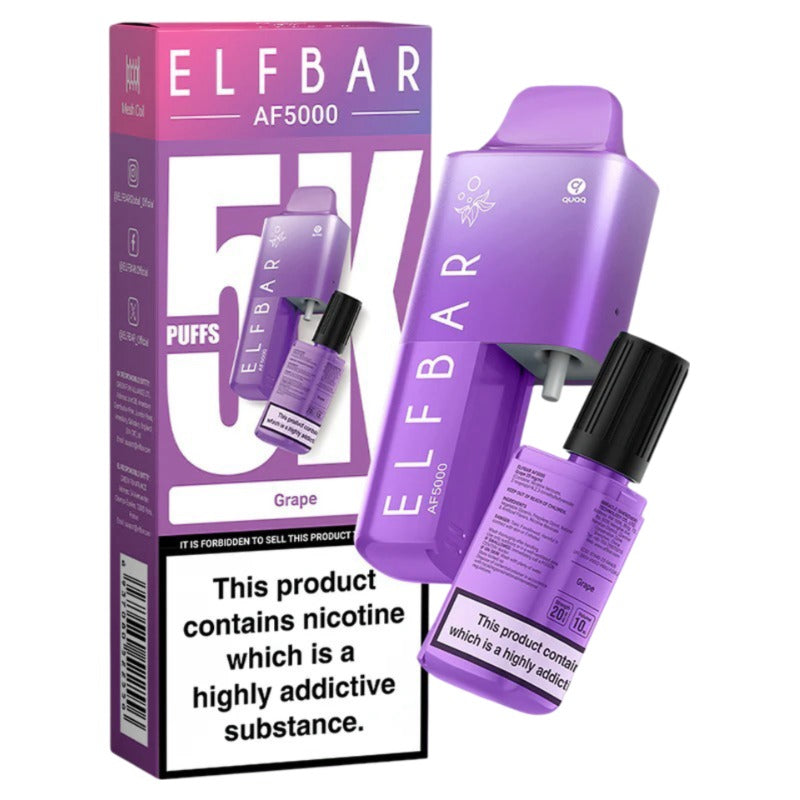 ELF BAR AF5000 DISPOSABLE VAPE KIT 20MG