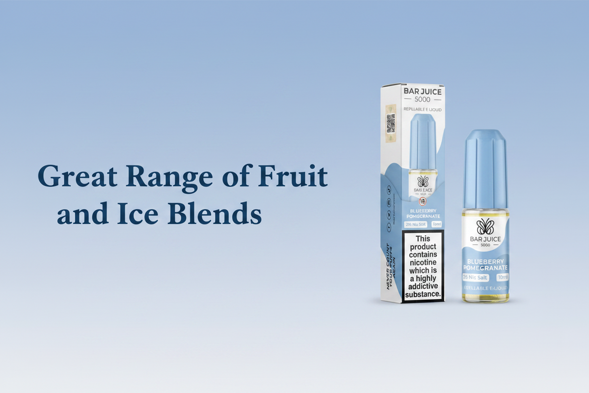 Great Range of Fruit and Ice Blends