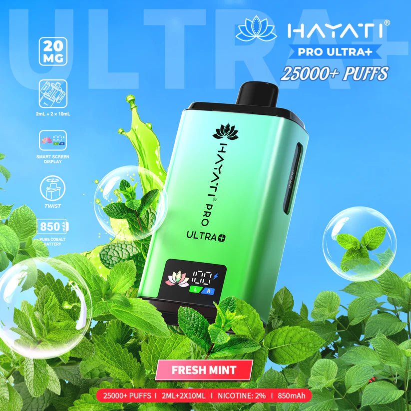 Hayati Pro Ultra+ 25k Prefilled Vape Pod 20mg - Boxes (COMING SOON)