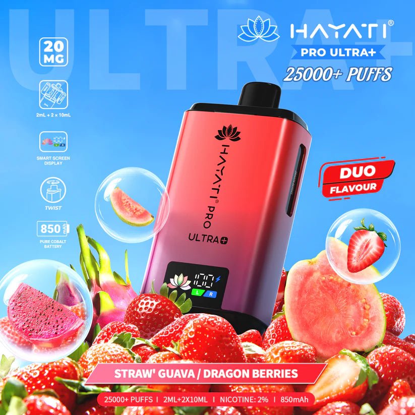 Hayati Pro Ultra+ 25k Prefilled Vape Pod 20mg (COMING SOON)