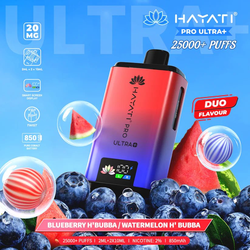 Hayati Pro Ultra+ 25k Prefilled Vape Pod 20mg (COMING SOON)