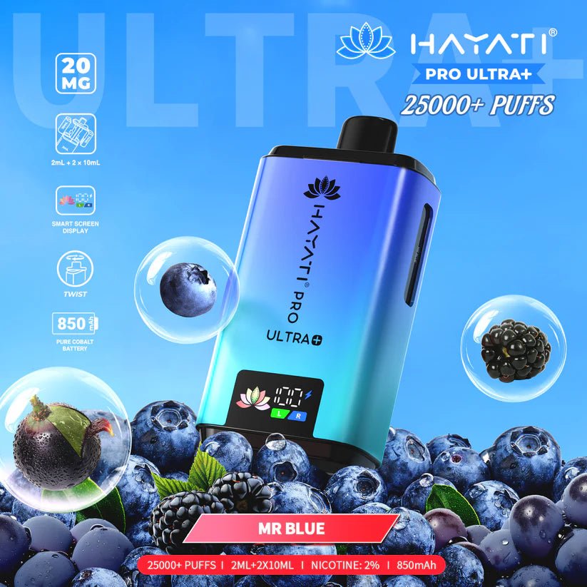 Hayati Pro Ultra+ 25k Prefilled Vape Pod 20mg (COMING SOON)