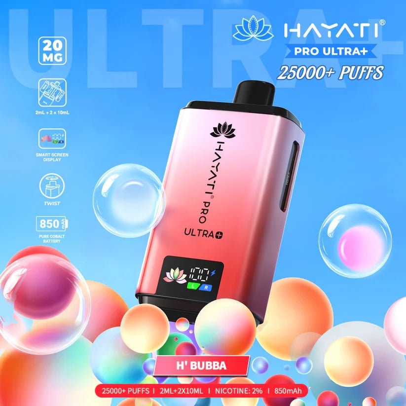 Hayati Pro Ultra+ 25k Prefilled Vape Pod 20mg - Boxes (COMING SOON)