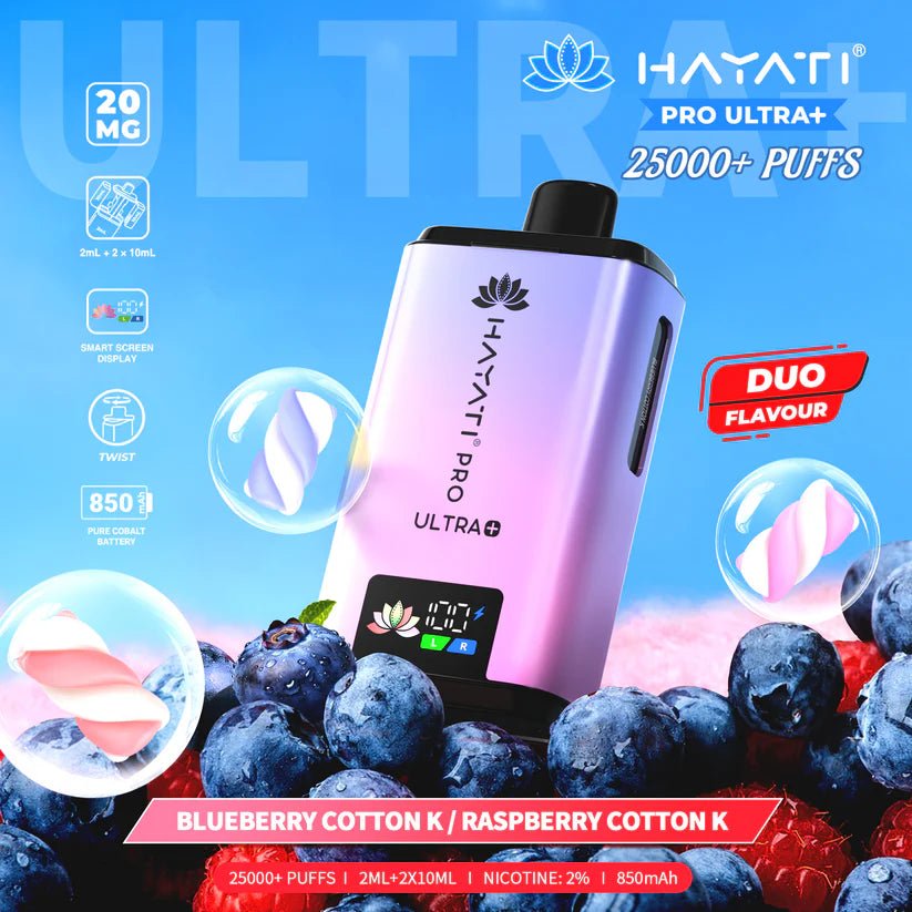 Hayati Pro Ultra+ 25k Prefilled Vape Pod 20mg (COMING SOON)