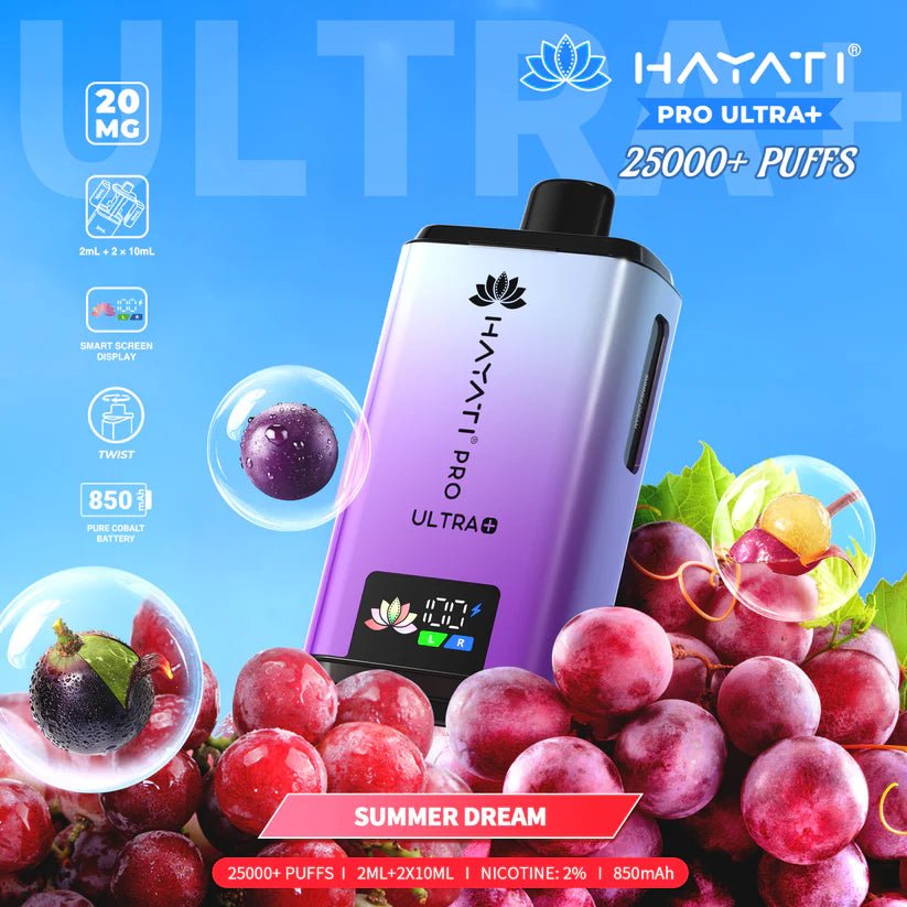 Hayati Pro Ultra+ 25k Prefilled Vape Pod 20mg - Boxes (COMING SOON)