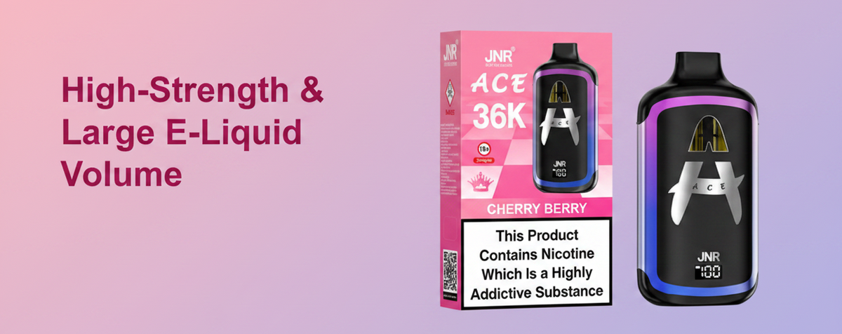 High-Strength 50mg Nicotine & Large E-Liquid Volume