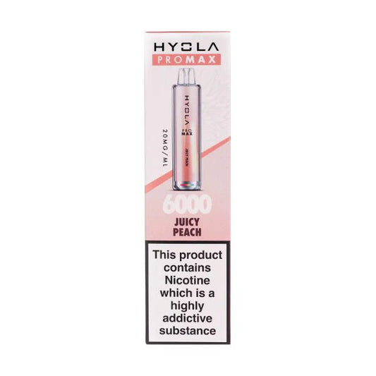 HYOLA Pro Max 6000 Disposable Vape 20mg Juicy Peach