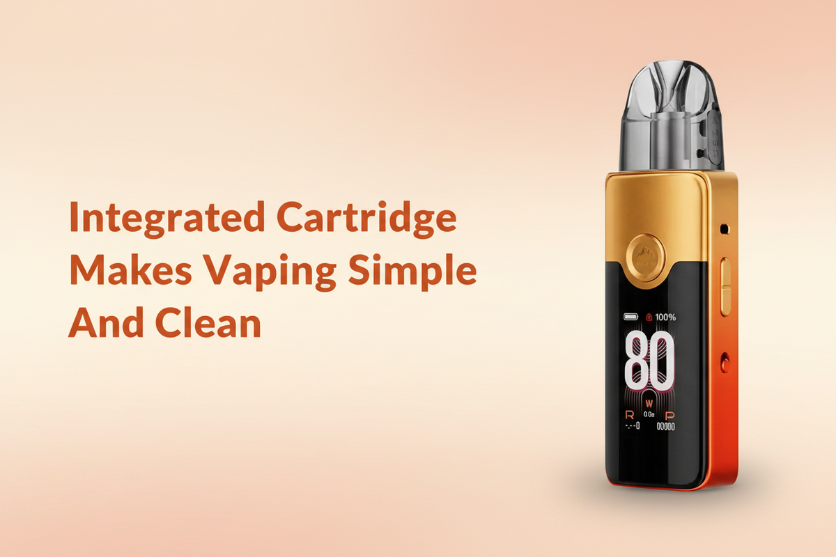 Integrated Cartridge Makes Vaping Simple And Clean