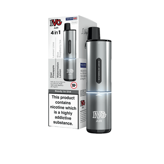 IVG AIR 4in1 2400 Disposable Vape 20mg Silver Edition