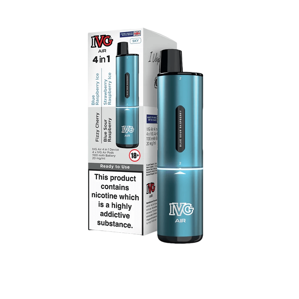 IVG AIR 4in1 2400 Disposable Vape 20mg Sky Blue Edition