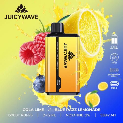 Juicy Wave 15,000 Disposable New 2 In 1 Flavour 20mg 