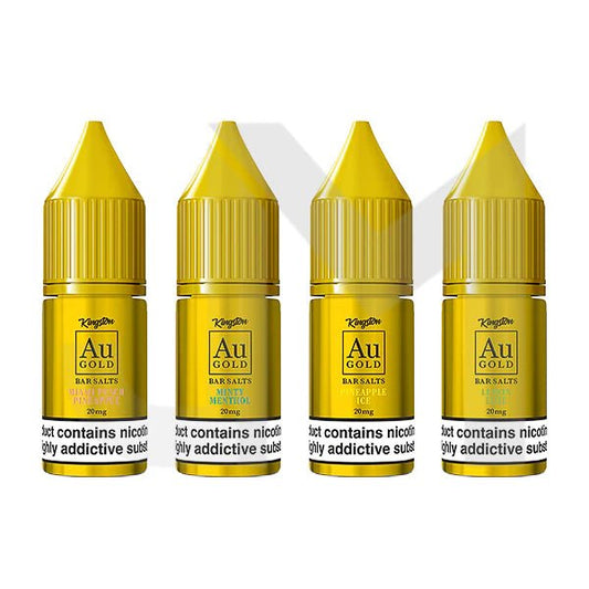 Kingston Au Gold Nic Salts 10ml E-Liquid - Pack of 10