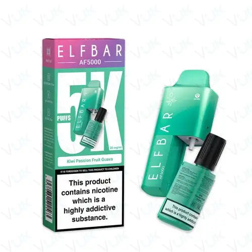 ELF BAR AF5000 Disposable Vape Kit 20mg Kiwi Passion Fruit Guava