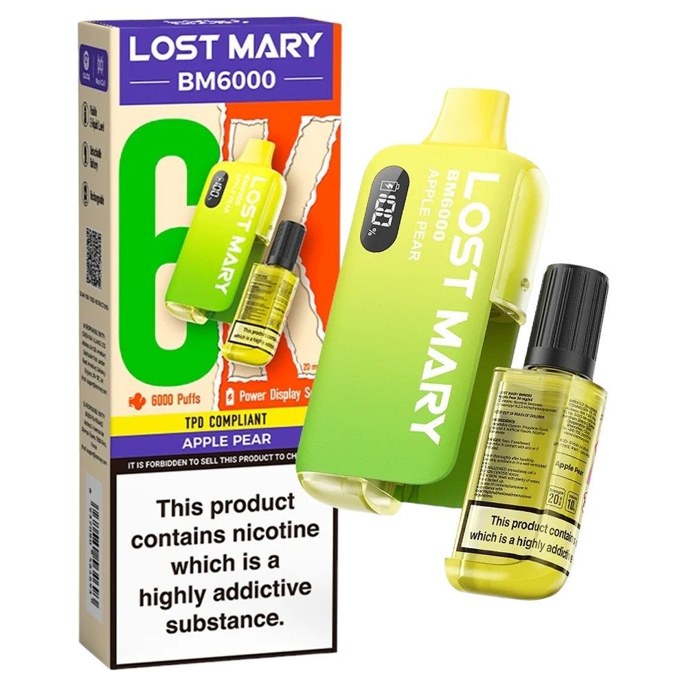 Lost Mary BM6000 Diposable Vape Apple Pear